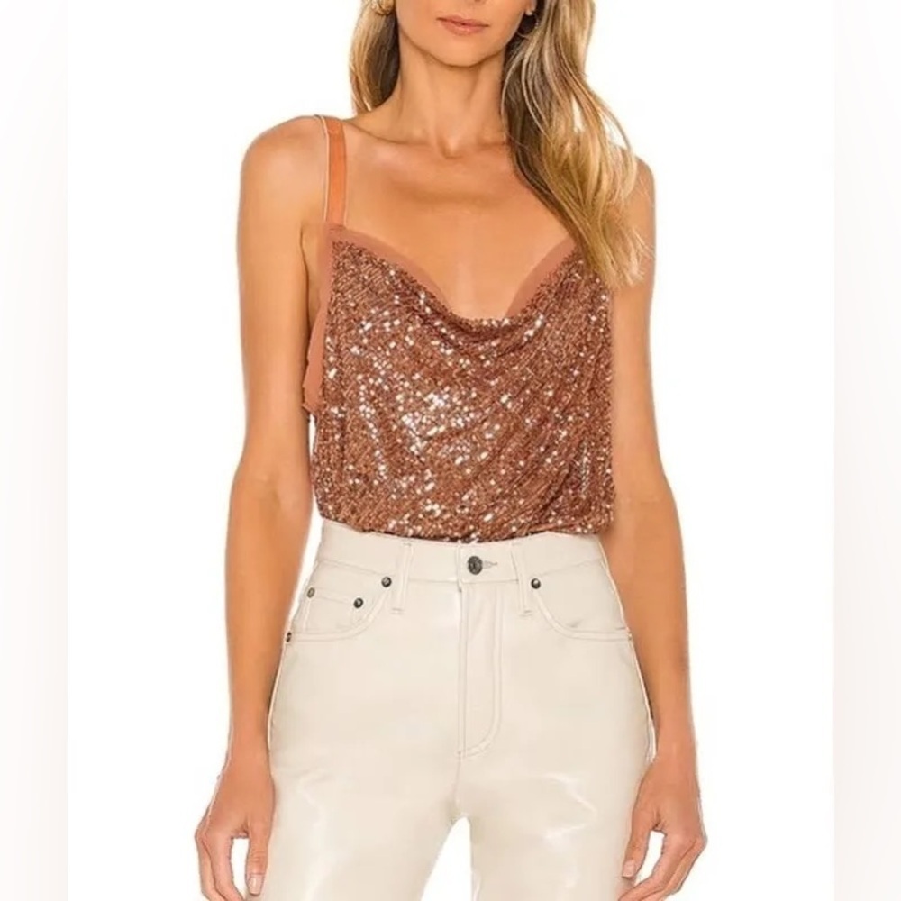 Free People Intimately Shimmer & Shine Bodysuit NWT